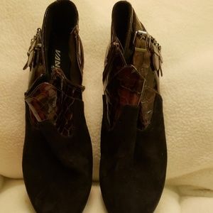 Van Eli Sport Shiny Copper & Black Suede 10